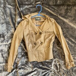 Charlotte Russe Tan Button Front Jacket